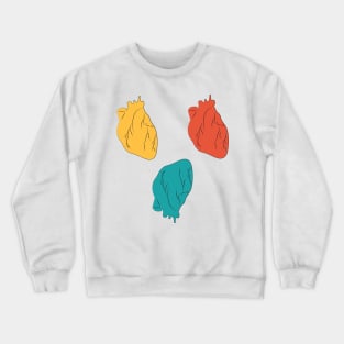 Anatomical Heart Pattern Crewneck Sweatshirt